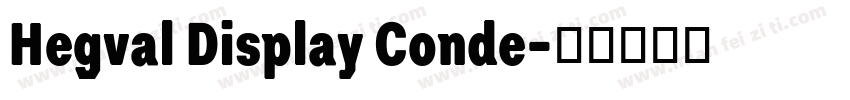 Hegval Display Conde字体转换